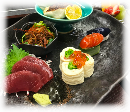 刺身などの魚介料理